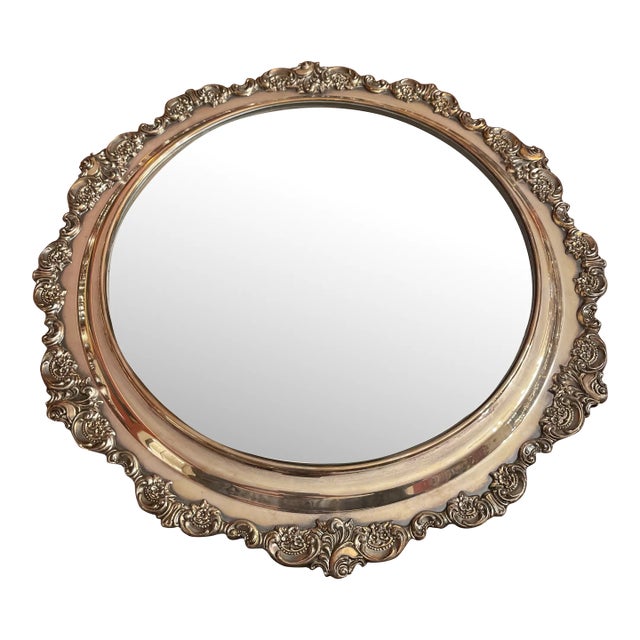 Mid 20th Century Grand Baroque Wallace Mirror Plateau For Sale