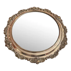 Mid 20th Century Grand Baroque Wallace Mirror Plateau