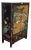 Vintage Oriental Asian Black Lacquer Cabinet Chinoiserie Side Table Signed Asis For Sale