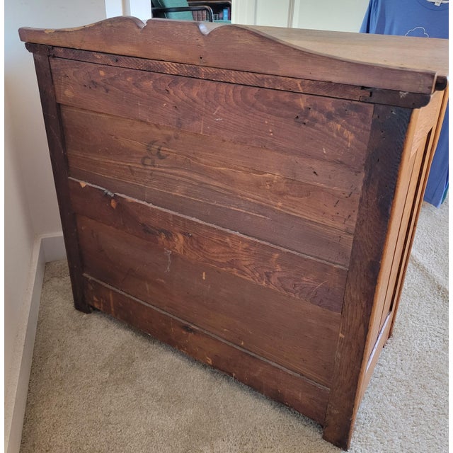 1900-1909 Tiger Oak Washstand For Sale - Image 12 of 16