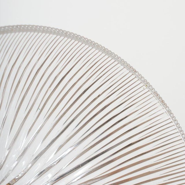 Vintage Reclaimed Holophane Glass Pendant Light, 1950s For Sale - Image 4 of 6