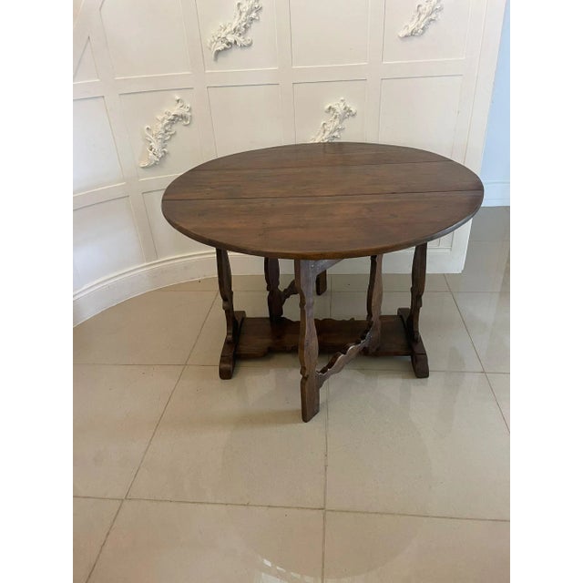 George III Pine Drop Leaf Table, 1800s For Sale - Image 6 of 11