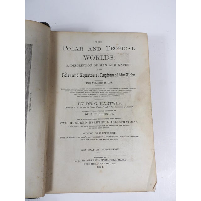 Late 19th Century 1874 Polar and Tropical Worlds Arctic and World Expeditions Book For Sale - Image 5 of 16