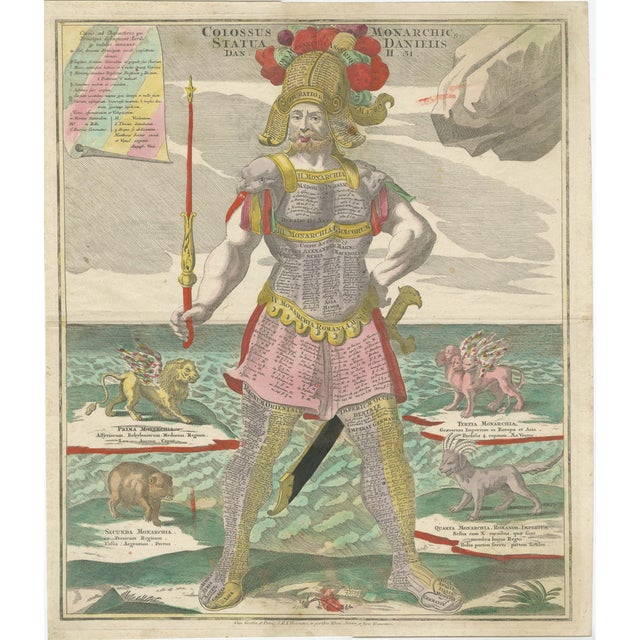 Colossus Depicting King Nebuchadnezzar's Dream, 1740, Engraving For Sale