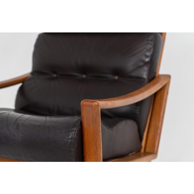Brown Leather Easy Chair from Glostrup For Sale - Image 8 of 15