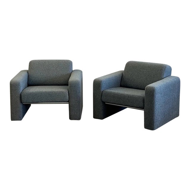 Chunky Post Modern Loungers - Pair For Sale