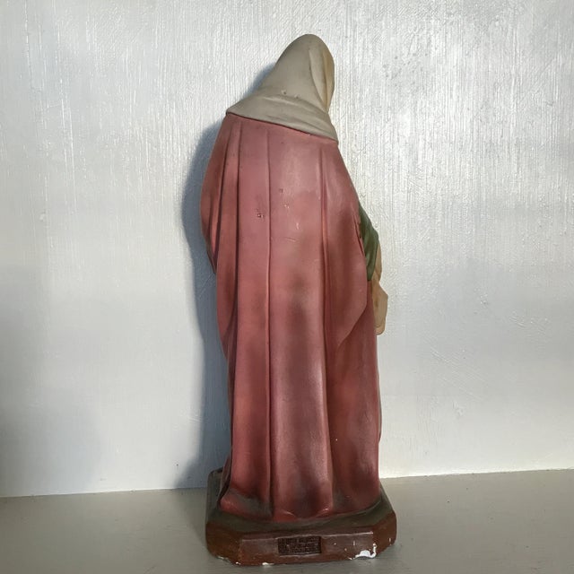 Figurative Vintage Chalkware Figure Santa Ana For Sale - Image 3 of 13
