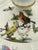 Ceramic Vintage Herend Rothschild Bird Porcelain Two-Arm Candelabrum For Sale - Image 7 of 15