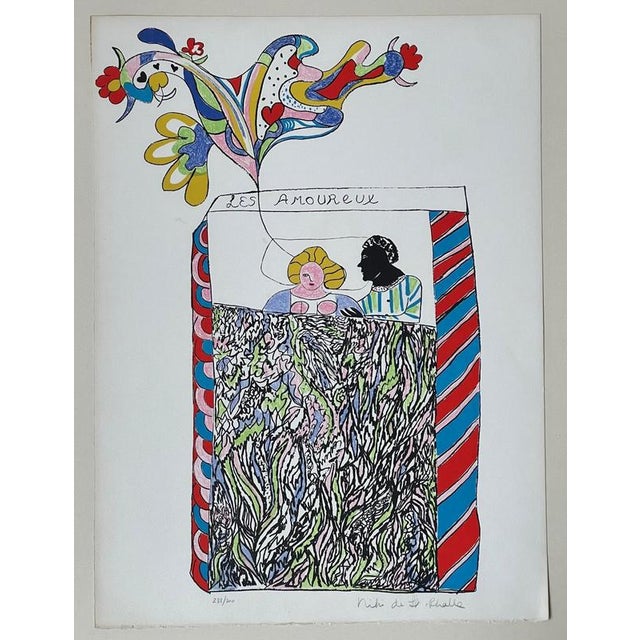 Niki De Saint Phalle, The Lovers, 1971, Lithograph For Sale - Image 7 of 8