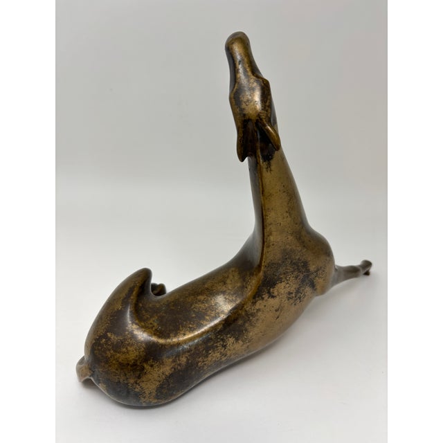 Metal Loet Vanderveen Bronze Reclining Horse Sculpture Signed Numbered Limited Edition For Sale - Image 7 of 12