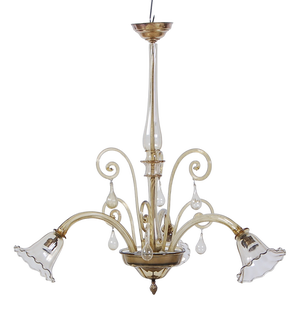 Murano Glass Chandelier, 1940s