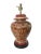 Vintage Hand Painted Leaf Design Temple Jar Lamp For Sale In New York - Image 6 of 6