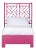 Chippendale Bed Twin - Bright Pink For Sale