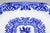 Antique Flow Blue and White Transferware Ironstone Platter Dish W Chinese Dragon For Sale In Philadelphia - Image 6 of 12