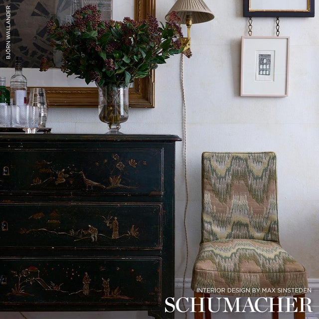 2020s Sample - Schumacher Elio Flamestitch Fabric In Citron For Sale - Image 5 of 6