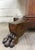 Antique American Empire Carved Mahogany Lion Paw Feet Pedestal Center Table For Sale - Image 4 of 11