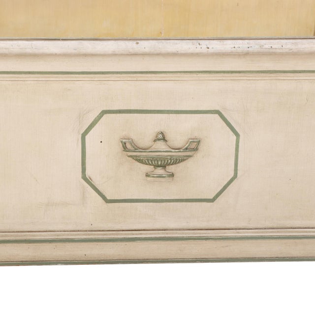 Wood A French Directoire Style Painted and Carved Bed, c.1920. For Sale - Image 7 of 11
