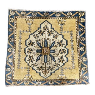 Turkish Yastik Rug 1'10" x 1'9" For Sale