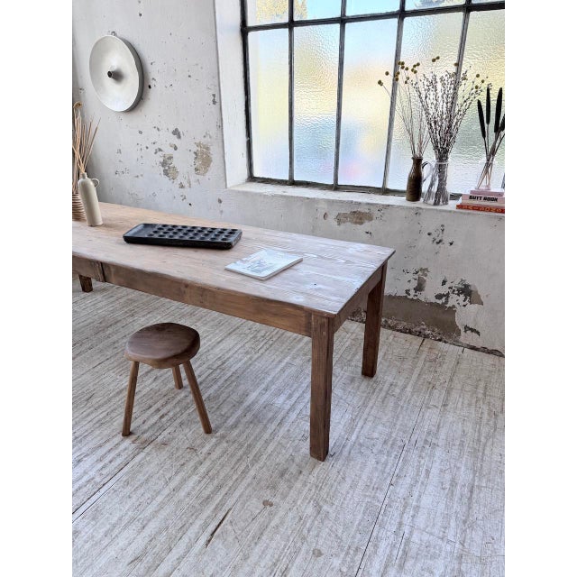Vintage Farmhouse Table in Pine, 1950s For Sale - Image 17 of 18