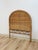 Vintage, Coastal, Boho Wicker Woven Wicker and Rattan, Twin Headboard Bed Accent For Sale - Image 4 of 14