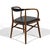 Brown Walnut Mid-Century Modern Armchair by Boling For Sale - Image 8 of 11