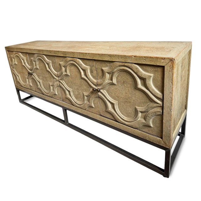 2020s Salvaged Wood Moorish Roma Sideboard Credenza For Sale - Image 5 of 8