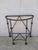 Contemporary 32" Classic Iron Demilunes With Rustic Tops - a Pair For Sale - Image 3 of 6