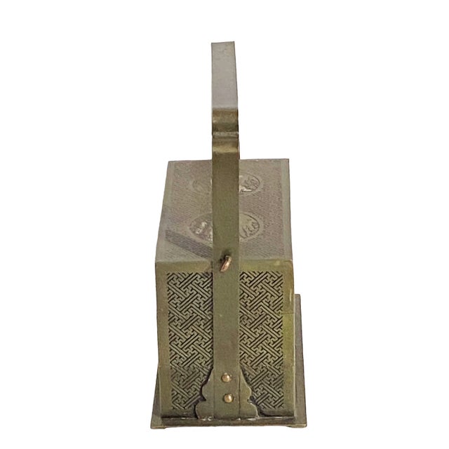 1920s Old Bronze Chinoiserie 3-Tier Box 7.5" H For Sale - Image 5 of 12