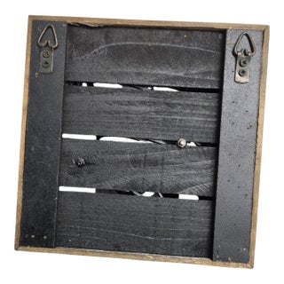 Wooden Shadow Box With Metal Cutout "Craft Beer" Sign For Sale