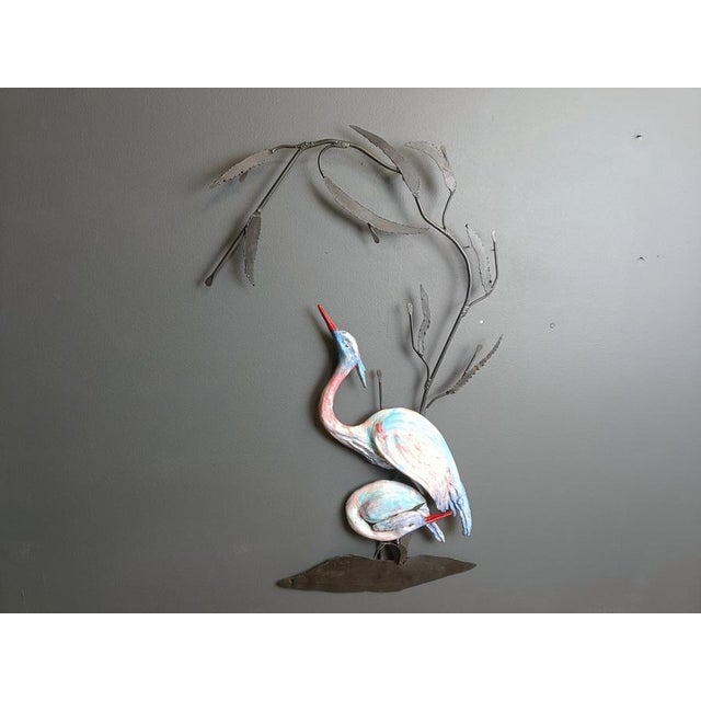Blue Large Ceramic Bird Wall Sculpture, 1970s For Sale - Image 8 of 9
