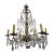 19th Century Italian Genovese Giltwood and Crystal Chandelier For Sale