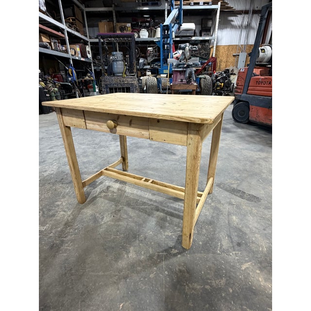Tan 19th Century Pine Side Table Desk For Sale - Image 8 of 15