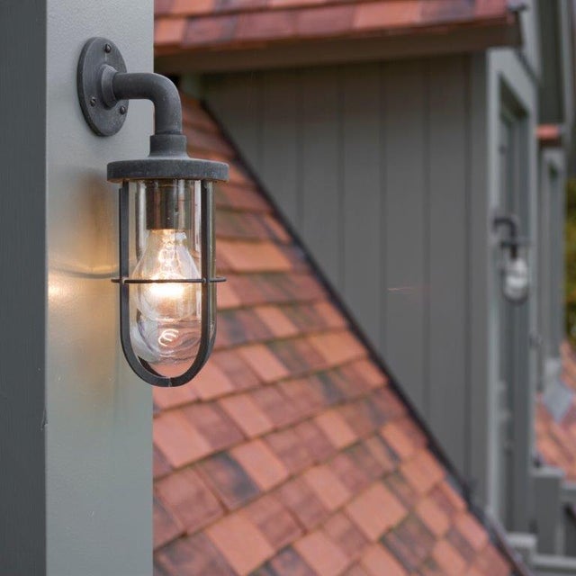 Contemporary Tekna Docklight Wall Light With Dark Bronze Finish and Clear Glass For Sale - Image 3 of 4