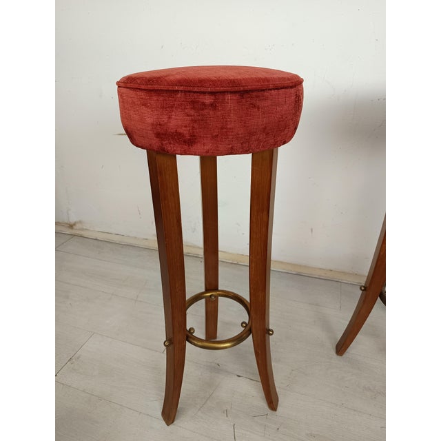 1920s Art Deco Bar Stools, 1920s, Set of 3 For Sale - Image 5 of 17