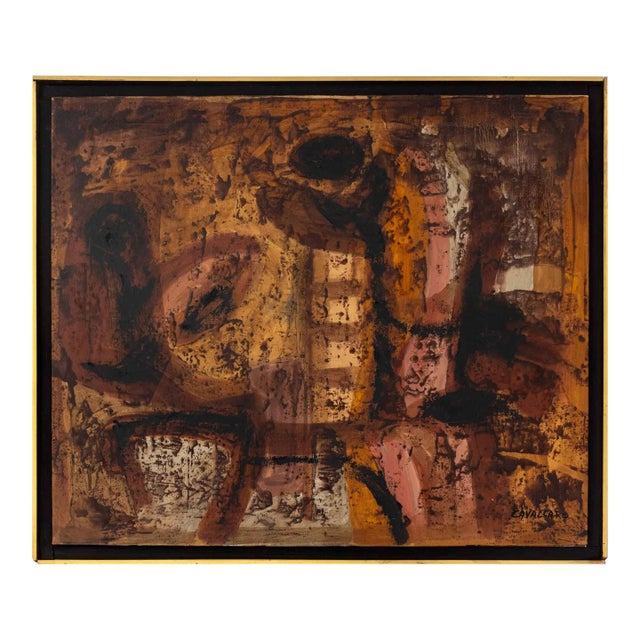 1960s Vincent Cavallaro (American, 1912–1985), "Profeta" (Prophet) | Signed Oil on Canvas For Sale