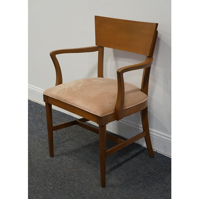 HIGH END VINTAGE Maple MCM Mid Century Modern Inspired Contemporary Dining Arm Chair 33.5" High 25.25" Wide 22" Deep Seat:...