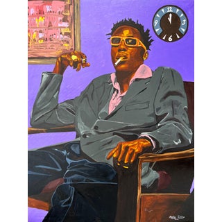 Unruly, Unique Figurative Painting, Acrylic Painting on Canvas, 2023 For Sale