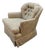 1970s Hollywood Regency Cheetah Print Tufted Barrel Back Swivel RockerChair For Sale