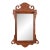 1980s Baker Furniture Style Chippendale Carved Mahogany Wall Mirror For Sale