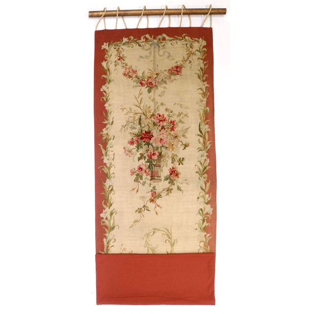 Antique French Aubusson (1 of pair) 3'6" x 9’11”. A generic, general term referring to French, English, Spanish, Austrian...