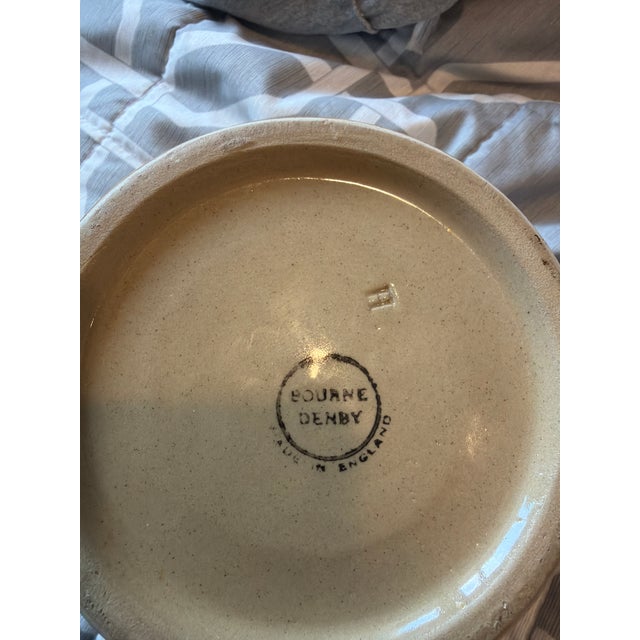 1940s Vintage Bourne Denby Tobacco Jar Circa 1940’s For Sale - Image 5 of 9