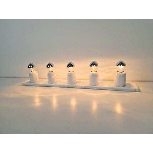 White Vintage Space Age Domino Wall Lamp in White from Targetti Sarkey, 1970s For Sale - Image 8 of 13