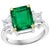 4.5 Carat Emerald Cut Colombian Emerald and 1.4 Carat Diamond 18 Karat Gold Ring For Sale - Image 15 of 18