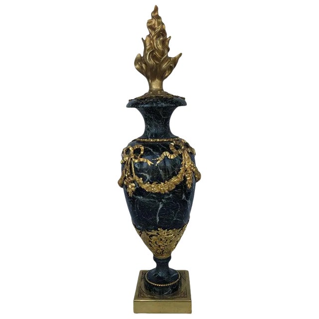 19th Century Ormolu Marble Vase For Sale