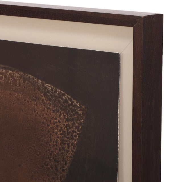 Abstract 1990s Beverly Pepper, Signed Etching Titled Janus Brown. For Sale - Image 3 of 8