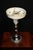 Gold Mid-Century Modern Danish Wood and Glass Table Lamp, 1960s For Sale - Image 8 of 18
