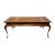 Vintage Chippendale Style Mahogany & Burl Wood Coffee Table For Sale