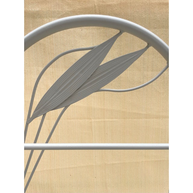 Postmodern Ivory Metal Triple Freestanding Towel Rack For Sale - Image 4 of 12