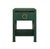 Matthew Izzo Home Malcolm Green Grasscloth One Drawer Side Table With Brass Drawer Pull For Sale In New York - Image 6 of 6