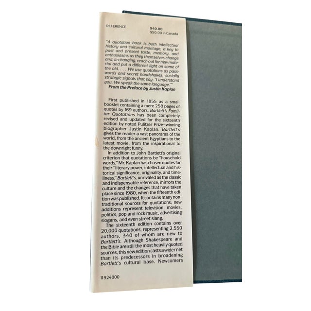 Bartlett’s Familiar Quotations 16th Edition 1992 John Bartlett Little Brown Usa For Sale - Image 4 of 12